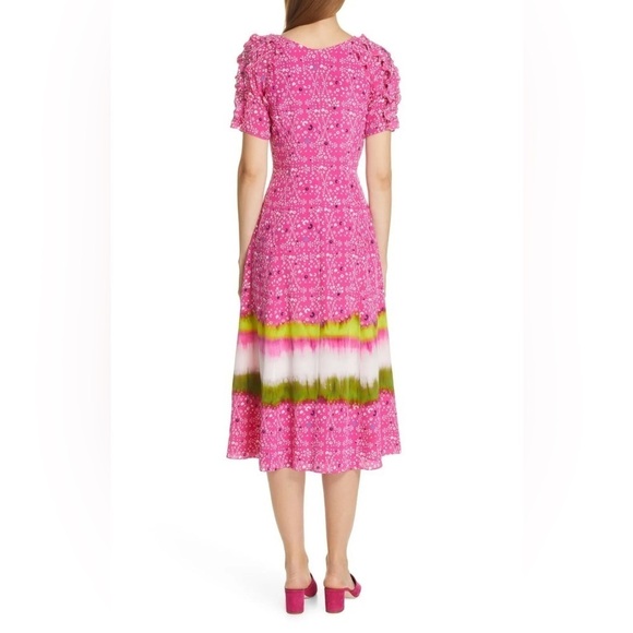 Tanya Taylor Luciana Silk MIDI Dress - Picture 3 of 10